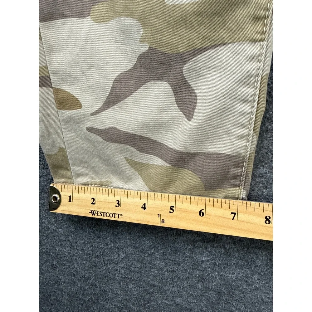 True Religion Ricky Pants Mens 42 Tan Camo Flap Straight Leg Military Preppy Hip